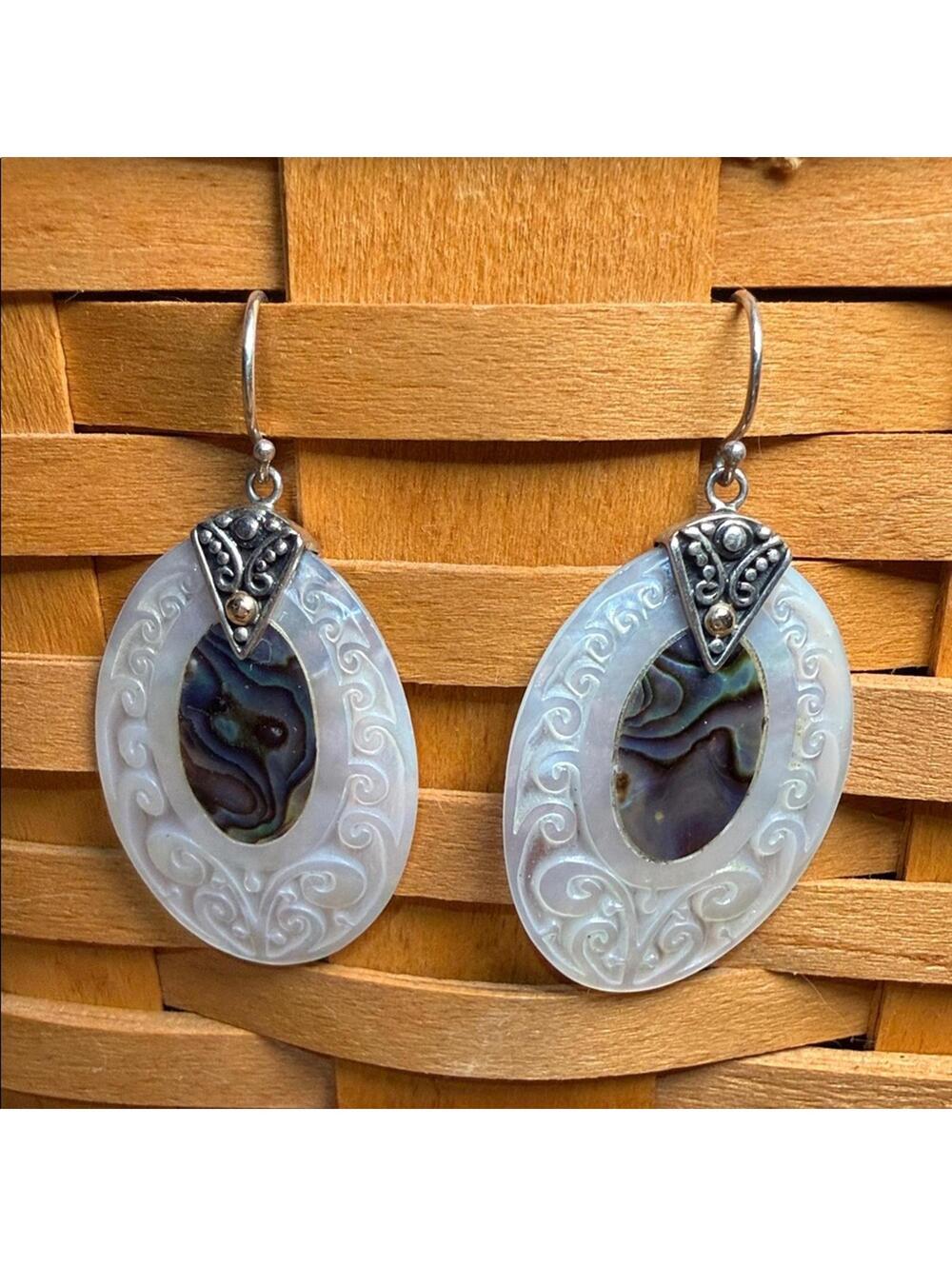 Artesian Sterling Silver and Blue Earrings